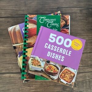 3 Recipe Books: Breakfast, Lunch and Dinner